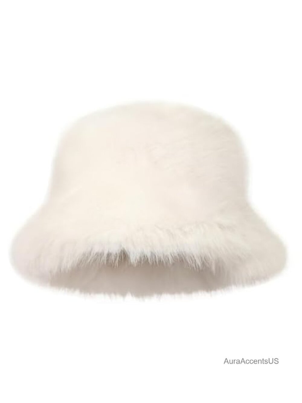 Faux Fur Fuzzy Warm Bucket Hat Plush Fisherman Winter Hat Women